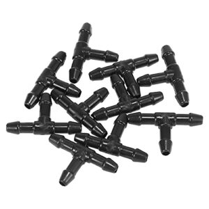 x autohaux 10pcs t shaped plastic 3 way windshield washer hose connector tube pipe fitting splitter adapter for car