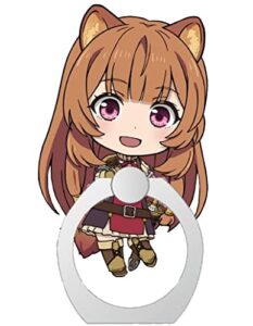 the rising of the shield hero chibi raphtalia acrylic cell phone grip ring holder officially licesned