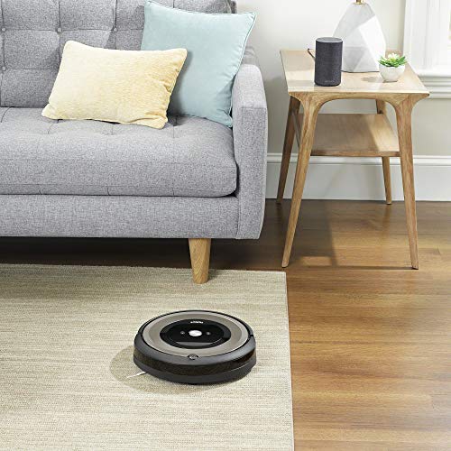 iRobot Roomba E6 (6199) Robot Vacuum - Wi-Fi Connected, Compatible with Alexa, Ideal for Pet Hair, Carpets, Hard, Self-Charging Robotic Vacuum, Sand Dust (Renewed)