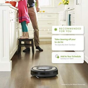 iRobot Roomba E6 (6199) Robot Vacuum - Wi-Fi Connected, Compatible with Alexa, Ideal for Pet Hair, Carpets, Hard, Self-Charging Robotic Vacuum, Sand Dust (Renewed)