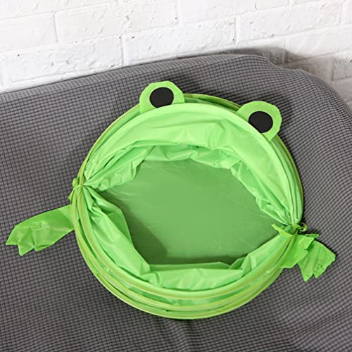 Cartoon Dirty Cloth Toys Bag: Laundry Hamper Bag Frog Laundry Basket Collapsible Fabric Laundry Clothes Bag Folding Washing Bin for Bathroom College Closet Behind Doors