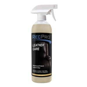 recpro rv furniture protectant and conditioner | 16.9 oz | uv protectant prevents peeling and fading of leather and vinyl (leather care only)