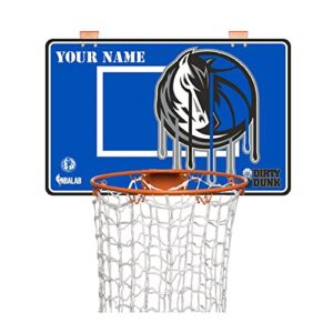 personalized dallas dirty dunks mavericks basketball hoop laundry hamper