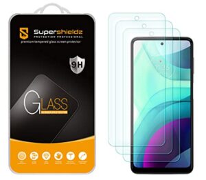 supershieldz (3 pack) designed for motorola moto g power (2022) [not fit for 2023/2021/2020 model] tempered glass screen protector, anti scratch, bubble free