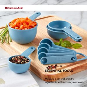 KitchenAid Universal Measuring Cup and Spoon Set, 9 Piece, Blue Velvet
