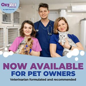 OxyVet Wound Wash for Dogs | Excellent Cleansing Agent | Non-Irritating to Skin and Eyes Wound Cleanser | Non-Staining Wound and Skin Care | 16 Fl Oz Pet First Aid Spray Bottle