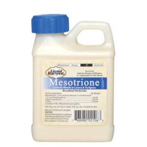 Liquid Harvest Mesotrione - 8oz - Mesotrione Concentrate (Compare to Tenacity) - Pre and Post-Emergent Weed Killer for Lawn and Turf Grasses