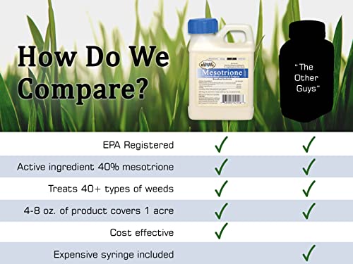 Liquid Harvest Mesotrione - 8oz - Mesotrione Concentrate (Compare to Tenacity) - Pre and Post-Emergent Weed Killer for Lawn and Turf Grasses