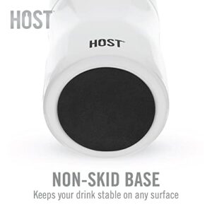 HOST Stay-Chill Beer Cozy Insulated Can Cooler Tumbler - Double Walled Stainless Steel Beer Can Insulator Holder for Slim Sized Cans - Lagoon