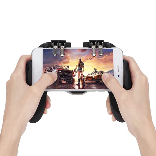 KUIDAMOS Mobile Game Controller, Easy To Install Mobile Gaming Handle Cooling Fun Design Sensitive for Smartphone for Phones Under 6.5inch