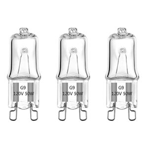 3 pack uva uvb reptile light halogen bulbs beads heat lamp (50 watt) clear