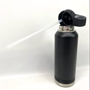 Jiu Jitsu Kid 32 ounce black insulated water bottle