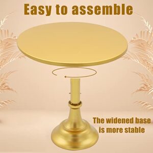 Cake Stand 12 inches/ 30cm Round Cake Stand Simple Style Metal Cupcake Holder for Wedding Event Anniversary Ceremony Birthday Party Dessert Cupcake Pedestal Display Plate Golden