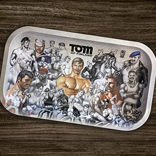 Tom of Finland Tin Tray (Queer, Gay, Rolling, Serving)