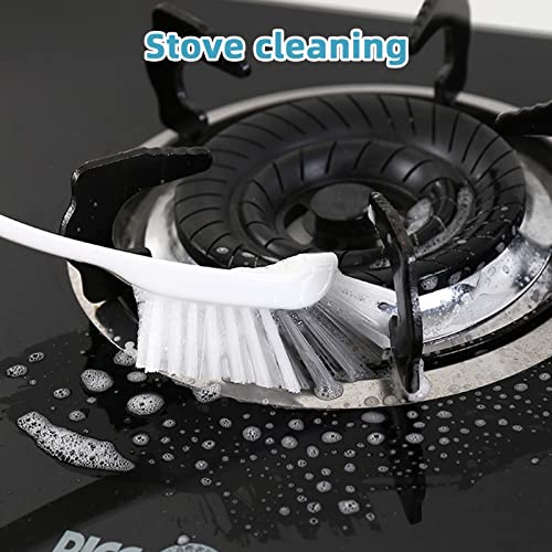 Sihuuu Cleaning Dish Scrub Brush, Kitchen Sink Bathroom Brushes, Household Pot Dishwasher Edge Corners Grout Deep Cleaning Brushes