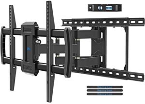 mounting dream ul listed tv wall mount for most 42-84 inch led lcd oled tv,full motion tv mount tv bracket with articulating arms, max vesa 600x400mm, up to 100lbs, fits 16", 18", 24" studs