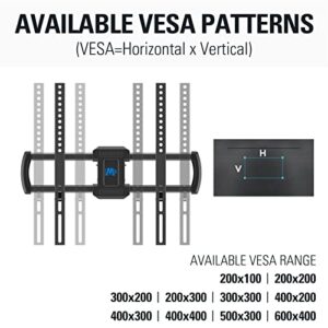 Mounting Dream UL Listed TV Wall Mount for Most 42-84 Inch LED LCD OLED TV,Full Motion TV Mount TV Bracket with Articulating Arms, Max VESA 600x400mm, Up to 100LBS, Fits 16", 18", 24" Studs