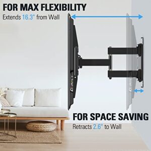 Mounting Dream UL Listed TV Wall Mount for Most 42-84 Inch LED LCD OLED TV,Full Motion TV Mount TV Bracket with Articulating Arms, Max VESA 600x400mm, Up to 100LBS, Fits 16", 18", 24" Studs