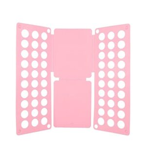 pnpcorp upgrade tshirt shirt folding board for adult, laundry clothes folder, durable plastic folder (pink)