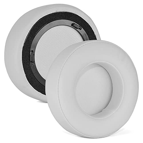 Upgrade Virtuoso XT Thicker Earpads - Replacement Cushion Compatible with Corsair Virtuoso RGB Wireless SE Gaming, Softer Leather,High-Density Noise Cancelling Foam, Added Thickness (White)