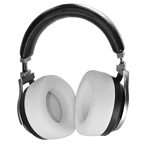 Upgrade Virtuoso XT Thicker Earpads - Replacement Cushion Compatible with Corsair Virtuoso RGB Wireless SE Gaming, Softer Leather,High-Density Noise Cancelling Foam, Added Thickness (White)