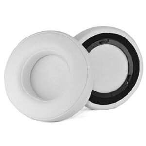 Upgrade Virtuoso XT Thicker Earpads - Replacement Cushion Compatible with Corsair Virtuoso RGB Wireless SE Gaming, Softer Leather,High-Density Noise Cancelling Foam, Added Thickness (White)