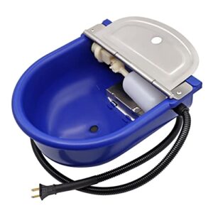 automatic livestock waterer heated horse water bowl automatic cattle cow heated water bowl dog horse cattle drinking bowl constant temperature dispenser with float control