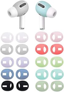 jnsa fit in case airpod pro earbuds ear skins earbud cover ear tips covers compatible with airpods pro, ultra-thin anti-slip earbuds covers ,10 pairs 10 colors