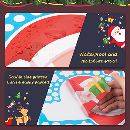 Macood Christmas Window Cling Stickers for Xmas Holiday Easter Party Gift, Decoration of Student Dormitories/ Homes/ Restaurants/ Hotels - 8 Sheets