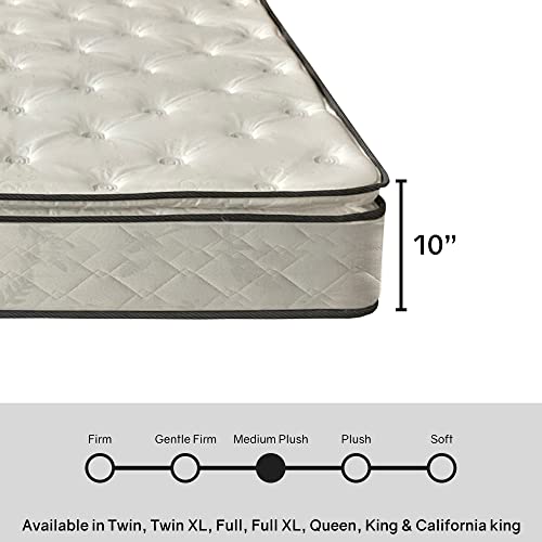 Treaton, 10-Inch Medium Plush Pillowtop Innerspring Mattress, Full