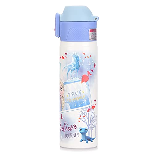 Everyday Delights Disney Frozen Elsa Anna Olaf Stainless Steel Insulated Water Bottle 500ml White