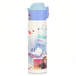 Everyday Delights Disney Frozen Elsa Anna Olaf Stainless Steel Insulated Water Bottle 500ml White