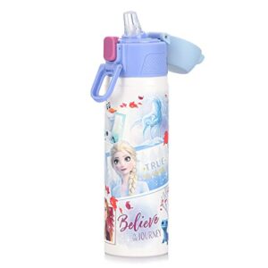 Everyday Delights Disney Frozen Elsa Anna Olaf Stainless Steel Insulated Water Bottle 500ml White