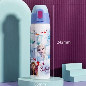 Everyday Delights Disney Frozen Elsa Anna Olaf Stainless Steel Insulated Water Bottle 500ml White