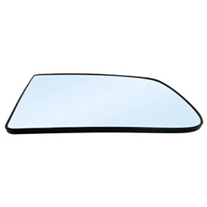 Driver Left Side Tow Mirror Glass Replacement for 2009-2020 Dodge Ram 1500 2500 3500 4500 5500 Towing Mirrors - Side View Heated Convex Mirror Glass with Rear Holder, Replace 68067727AA