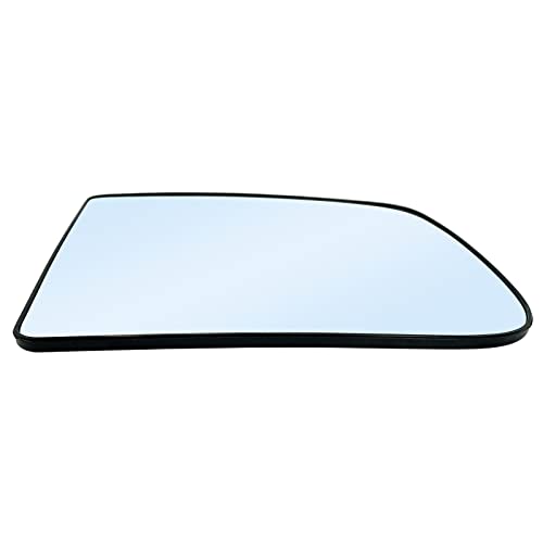 Driver Left Side Tow Mirror Glass Replacement for 2009-2020 Dodge Ram 1500 2500 3500 4500 5500 Towing Mirrors - Side View Heated Convex Mirror Glass with Rear Holder, Replace 68067727AA