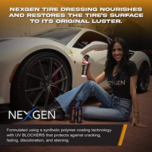 Nexgen Tire Dressing — Water Based Tire Protector — Easily Remove Dirt and Restore Original Shine - H20 Based - 8 oz