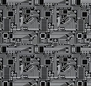 michael miller circuit board, black