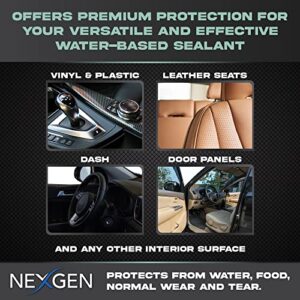 Nexgen Interior Conditioner — Condition Leather, Vinyl, and Plastic Interiors — Non-Greasy Satin Finish for Car Interiors and More (8 OZ)