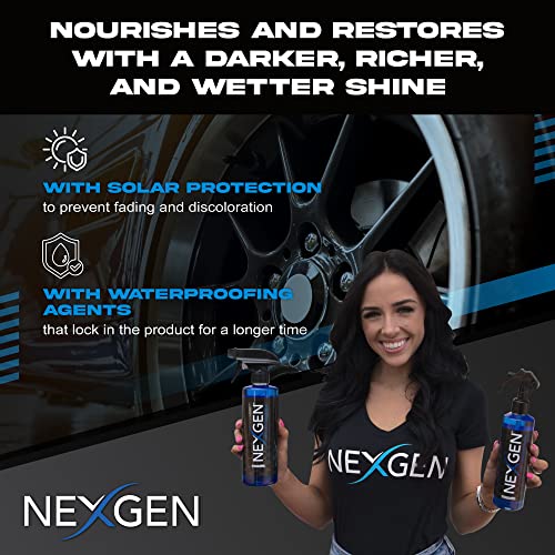 Nexgen Wet Look Tire Shine — Oil-Based Premium Dressing — High Gloss Finish and Protection for Tires - 8 oz