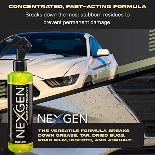 Nexgen Grease and Tar Remover — Ultimate Paintwork Protection — Removes Grease, Bird Droppings, Tar, Dirt, and Grease from Car Exterior (8 oz)