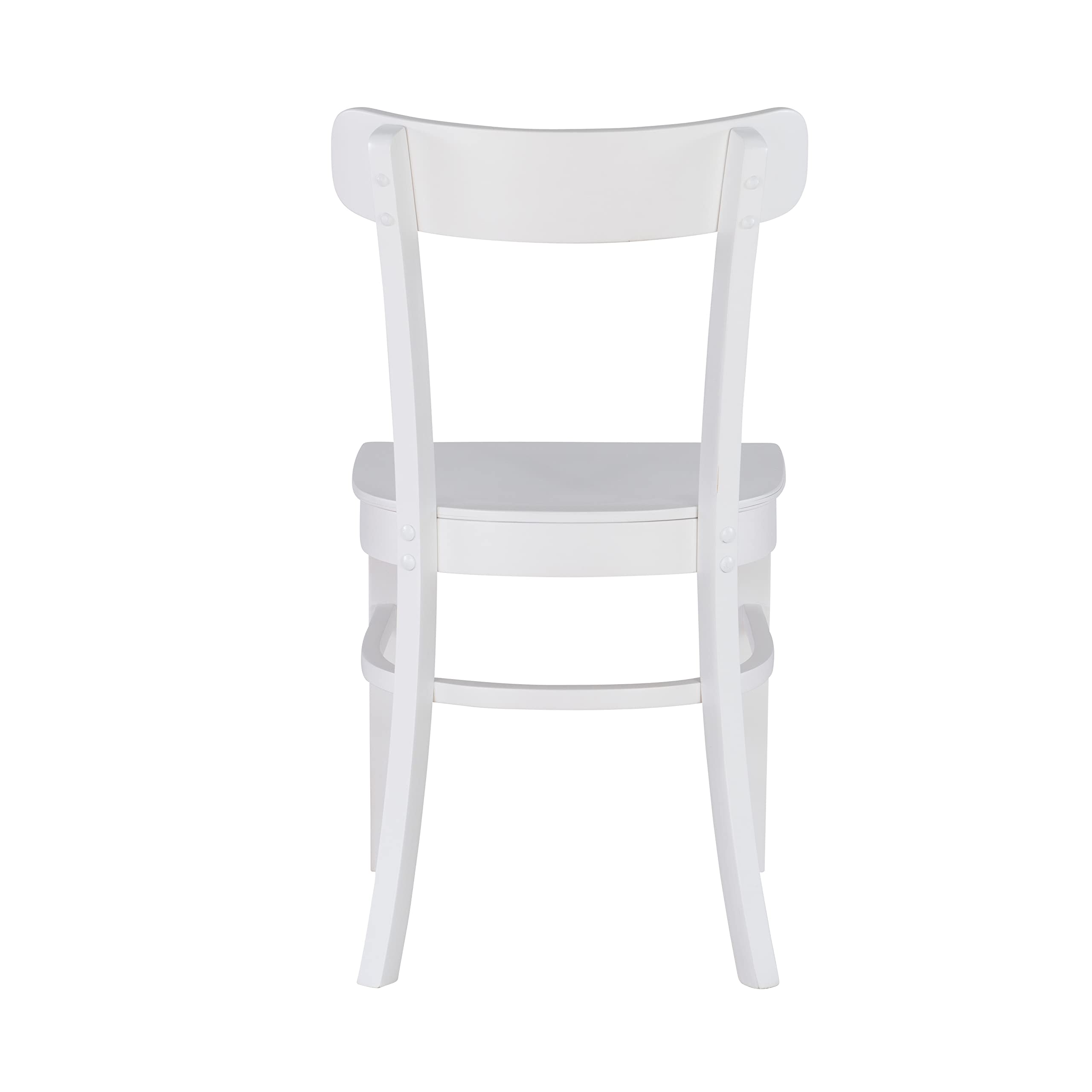 Linon Dayleen White Wooden Dining Chairs, Set of 2 Fully Assembled