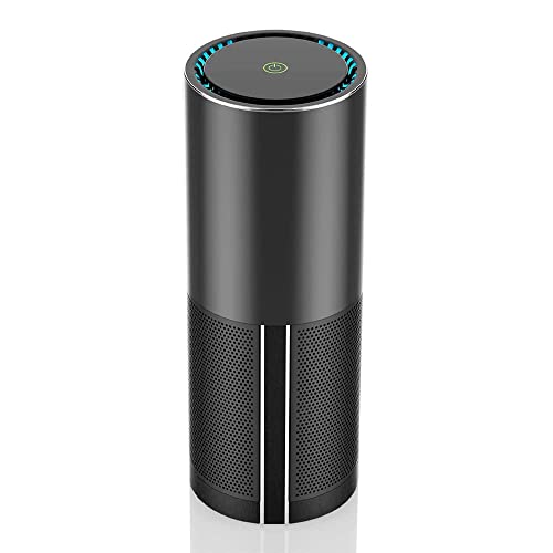 CALYPSO DESIGN Portable Car Air Purifier: 3x Filtration - H13 HEPA + Pre-Filter, New Model, USB Charging for Car, Home, Office, Hotel, Airplane, Smoke, & Eliminates Odors.