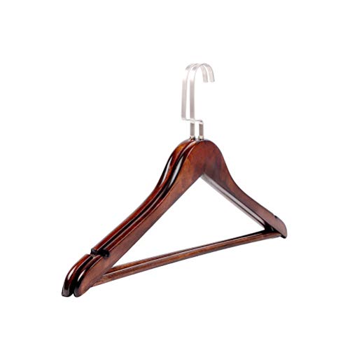 VICASKY 2Pcs Wood Hanger Non- Slip Hangers Clothes Hangers Shirts Sweaters Dress Hanger Drying Rack for Home