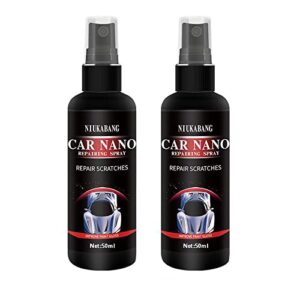 2pcs car nano repairing spray, fast repair scratches repairing polish spray for auto detailing glasscoat car polish