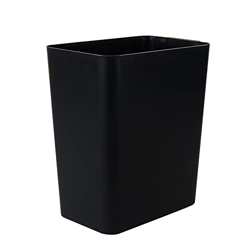 Nicesh 3-Pack Black 4.5 Gallon Trash Can Wastebasket, Garbage Container Bin