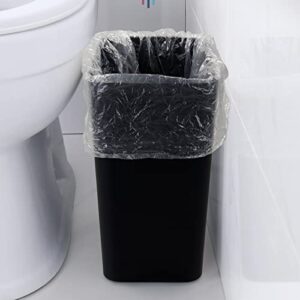 Nicesh 3-Pack Black 4.5 Gallon Trash Can Wastebasket, Garbage Container Bin