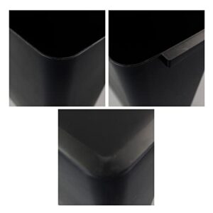 Nicesh 3-Pack Black 4.5 Gallon Trash Can Wastebasket, Garbage Container Bin