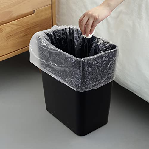 Nicesh 3-Pack Black 4.5 Gallon Trash Can Wastebasket, Garbage Container Bin