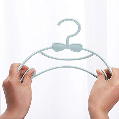 Saycker 30pcs PP Space Saving with Bowknot Kids Clothes Hanger Mini Slip-Proof Home Baby Hanger(Orange)